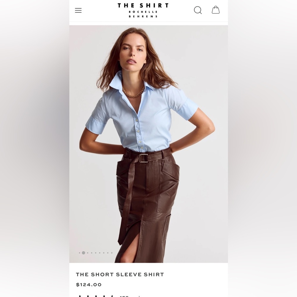 THE SHIRT
Light Blue Button-Up Shirt